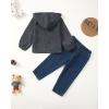 imageRenotemy Toddler Infant Baby Boy Clothes Winter Fall Outfits Hoodie Sweatsuit Ripped Jeans Denim Toddler Clothes for BoysGray Corduroy