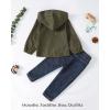 imageRenotemy Toddler Infant Baby Boy Clothes Winter Fall Outfits Hoodie Sweatsuit Ripped Jeans Denim Toddler Clothes for BoysGreen Corduroy