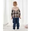 imageRenotemy Toddler Infant Baby Boy Clothes Winter Fall Outfits Hoodie Sweatsuit Ripped Jeans Denim Toddler Clothes for BoysHoodie Brown Denim