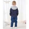 imageRenotemy Toddler Infant Baby Boy Clothes Winter Fall Outfits Hoodie Sweatsuit Ripped Jeans Denim Toddler Clothes for BoysHoodie Corduroy Blue