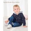 imageRenotemy Toddler Infant Baby Boy Clothes Winter Fall Outfits Hoodie Sweatsuit Ripped Jeans Denim Toddler Clothes for BoysHoodie Corduroy Blue