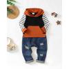 imageRenotemy Toddler Infant Baby Boy Clothes Winter Fall Outfits Hoodie Sweatsuit Ripped Jeans Denim Toddler Clothes for BoysHoodie Strip Denim