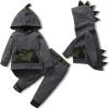 imageRenotemy Toddler Infant Baby Boy Clothes Outfit Long Sleeve Dinosaur Hoodie Sweatshirt Fall Winter Clothes for Toddler BoyGray Camo