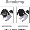 imageNewborn Infant Baby Boy Clothes Fall Winter Outfits New to The Crew Outfit Toddler Baby Boy Clothes SetGrey