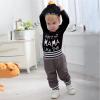 imageNewborn Infant Baby Boy Clothes Fall Winter Outfits New to The Crew Outfit Toddler Baby Boy Clothes SetGrey
