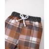 imageNewborn Infant Baby Boy Clothes Fall Winter Outfits New to The Crew Outfit Toddler Baby Boy Clothes SetGrey Brown Plaid