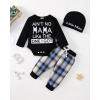 imageNewborn Infant Baby Boy Clothes Fall Winter Outfits New to The Crew Outfit Toddler Baby Boy Clothes SetLong Multi Plaid