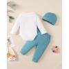 imageNewborn Infant Baby Boy Clothes Fall Winter Outfits New to The Crew Outfit Toddler Baby Boy Clothes SetMama Whiteblue