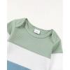 imageNewborn Infant Baby Boy Clothes Fall Winter Outfits New to The Crew Outfit Toddler Baby Boy Clothes SetPatchwork Waffle Blue