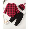 imageNewborn Infant Baby Boy Clothes Fall Winter Outfits New to The Crew Outfit Toddler Baby Boy Clothes SetRed Deer
