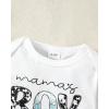imageNewborn Infant Baby Boy Clothes Fall Winter Outfits New to The Crew Outfit Toddler Baby Boy Clothes SetWhite Green