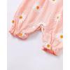 imageRenotemy Baby Girl Clothes Romper Infant Summer Bodysuit Outfits Cotton Linen Jumpsuits Newborn Essential Preemie ClothesDaisy Pink
