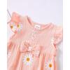imageRenotemy Baby Girl Clothes Romper Infant Summer Bodysuit Outfits Cotton Linen Jumpsuits Newborn Essential Preemie ClothesDaisy Pink