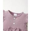 imageRenotemy Baby Girl Clothes Romper Infant Summer Bodysuit Outfits Cotton Linen Jumpsuits Newborn Essential Preemie ClothesPurple