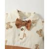imageRenotemy Bear Baby Boy Clothes Newborn Boy Outfits Set Newborn Outfits Summer Baby Boy Clothes 03 Months Brown