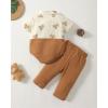 imageRenotemy Bear Baby Boy Clothes Newborn Boy Outfits Set Newborn Outfits Summer Baby Boy Clothes 03 Months Brown