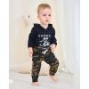 imageRenotemy Newborn Baby Boy Clothes Infant Boy Outfits Baby Hoodie Romper Fall Winter 0 3 6 9 12 18 Months Baby Clothes for BoyBlack Fist Camo