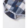 imageRenotemy Newborn Baby Boy Clothes Infant Boy Outfits Baby Hoodie Romper Fall Winter 0 3 6 9 12 18 Months Baby Clothes for BoyBlue Plaid Flannel Hoodie