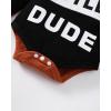 imageRenotemy Newborn Baby Boy Clothes Infant Boy Outfits Baby Hoodie Romper Fall Winter 0 3 6 9 12 18 Months Baby Clothes for BoyTrisplice Hoodie