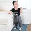 imageRenotemy Newborn Infant Baby Boy Clothes Outfits New to The Crew Outfits Long Pants Toddler Baby Boy Clothes SetBlacks