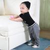 imageRenotemy Newborn Infant Baby Boy Clothes Outfits New to The Crew Outfits Long Pants Toddler Baby Boy Clothes SetBlacks