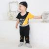 imageRenotemy Newborn Infant Baby Boy Clothes Outfits New to The Crew Outfits Long Pants Toddler Baby Boy Clothes SetBlackyellows