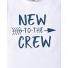 imageRenotemy Newborn Infant Baby Boy Clothes Outfits New to The Crew Outfits Long Pants Toddler Baby Boy Clothes SetBlue White