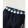 imageRenotemy Newborn Infant Baby Boy Clothes Outfits New to The Crew Outfits Long Pants Toddler Baby Boy Clothes SetDark Blue Plaid
