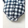 imageRenotemy Newborn Infant Baby Boy Clothes Outfits New to The Crew Outfits Long Pants Toddler Baby Boy Clothes SetDark Blue Plaid