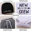 imageRenotemy Newborn Infant Baby Boy Clothes Outfits New to The Crew Outfits Long Pants Toddler Baby Boy Clothes SetGray