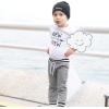 imageRenotemy Newborn Infant Baby Boy Clothes Outfits New to The Crew Outfits Long Pants Toddler Baby Boy Clothes SetGray
