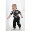 imageRenotemy Newborn Infant Baby Boy Clothes Outfits New to The Crew Outfits Long Pants Toddler Baby Boy Clothes SetPlaidblues