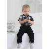 imageRenotemy Newborn Infant Baby Boy Clothes Outfits New to The Crew Outfits Long Pants Toddler Baby Boy Clothes SetPlaidblues