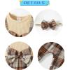 imageRenotemy Newborn Infant Baby Girl Clothes Rompers Summer Jumpsuits Short Sleeve Romper Infant Baby Clothes GirlApricot Plaid Short