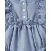 imageRenotemy Newborn Infant Baby Girl Clothes Rompers Summer Jumpsuits Short Sleeve Romper Infant Baby Clothes GirlDenim Blue