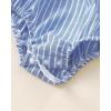 imageRenotemy Newborn Infant Baby Girl Clothes Rompers Summer Jumpsuits Short Sleeve Romper Infant Baby Clothes GirlHalter Blue Stripe