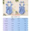 imageRenotemy Newborn Infant Baby Girl Clothes Rompers Summer Jumpsuits Short Sleeve Romper Infant Baby Clothes GirlHalter Blue Stripe