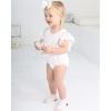 imageRenotemy Newborn Infant Baby Girl Clothes Rompers Summer Jumpsuits Short Sleeve Romper Infant Baby Clothes GirlLace White