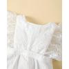 imageRenotemy Newborn Infant Baby Girl Clothes Rompers Summer Jumpsuits Short Sleeve Romper Infant Baby Clothes GirlLace White