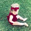 imageRenotemy Newborn Infant Baby Girl Clothes Rompers Summer Jumpsuits Short Sleeve Romper Infant Baby Clothes GirlSolid Red2pcs