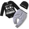 imageNewborn Infant Baby Boy Clothes Fall Winter Outfits New to The Crew Outfit Toddler Baby Boy Clothes SetGrey