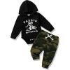 imageRenotemy Newborn Baby Boy Clothes Infant Boy Outfits Baby Hoodie Romper Fall Winter 0 3 6 9 12 18 Months Baby Clothes for BoyBlack Fist Camo