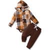 Multicolor Plaid Flannel Hoodie