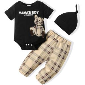 imageRenotemy Bear Baby Boy Clothes Newborn Boy Outfits Set Newborn Outfits Summer Baby Boy Clothes 03 Months