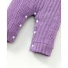 imageRenotemy Newborn Baby Girl Clothes Fall Winter Outfits Infant Rompers Solid Jumpsuits Bodysuit Cute Infant Baby Clothes GirlCotton Purple