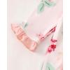 imageRenotemy Newborn Baby Girl Clothes Fall Winter Outfits Infant Rompers Solid Jumpsuits Bodysuit Cute Infant Baby Clothes GirlFloral Pink