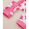 imageRenotemy Newborn Baby Girl Clothes Fall Winter Outfits Infant Rompers Solid Jumpsuits Bodysuit Cute Infant Baby Clothes GirlRose Red