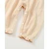 imageRenotemy Newborn Baby Girl Clothes Fall Winter Outfits Infant Rompers Solid Jumpsuits Bodysuit Cute Infant Baby Clothes GirlSolid Beige