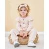 imageRenotemy Newborn Baby Girl Clothes Fall Winter Outfits Infant Rompers Solid Jumpsuits Bodysuit Cute Infant Baby Clothes GirlSolid Beige