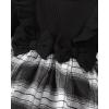 imageRenotemy Newborn Baby Girl Clothes Infant Girl Outfits Knit Romper Dress with Hat Baby Clothes for Girls 018 MonthsBlack Plaid